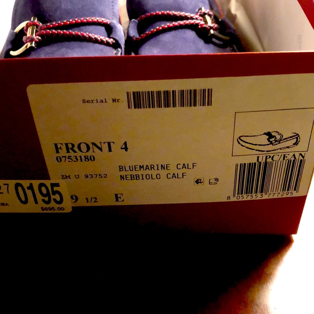 Salvatore Ferragamo men’s front 4 drivers suede bluemarine calf - suede/leather - Picture 7 of 7